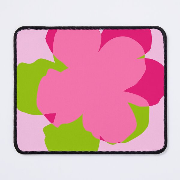 Item preview, Pop flowers pink green designed and sold by ladstudio.