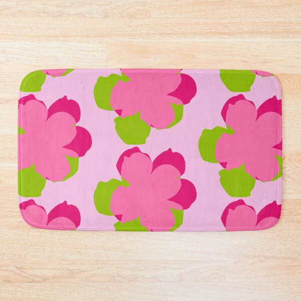 Item preview, Pop flowers pink green designed and sold by ladstudio.