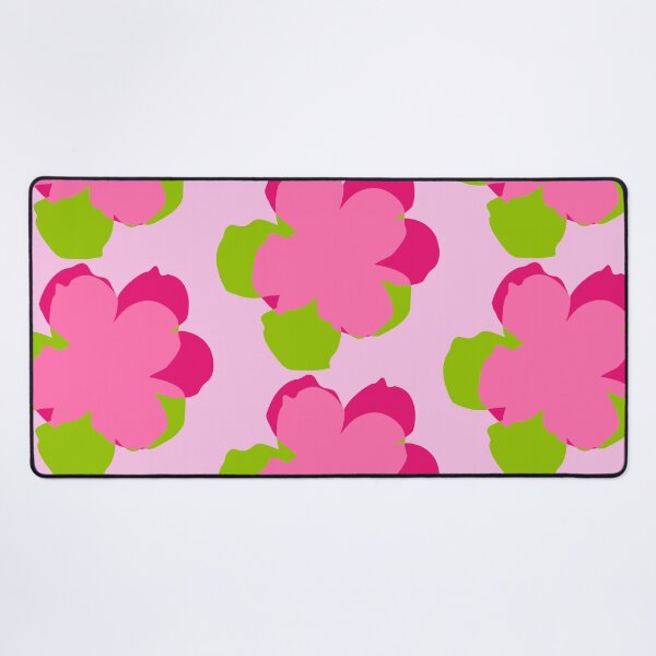 Item preview, Pop flowers pink green designed and sold by ladstudio.