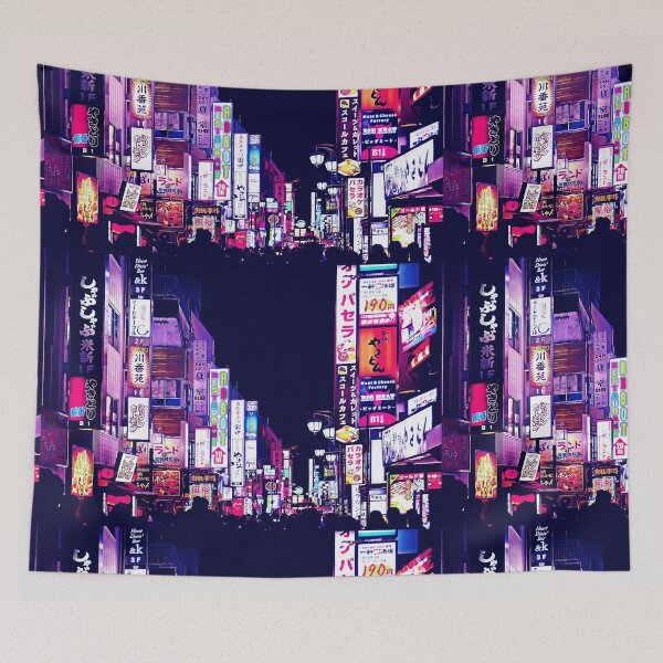 Item preview, Tokyo cyberpunk city at night designed and sold by vanyadesign.