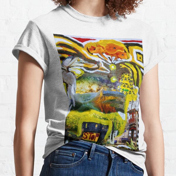 As the heron and snake Classic T-Shirt