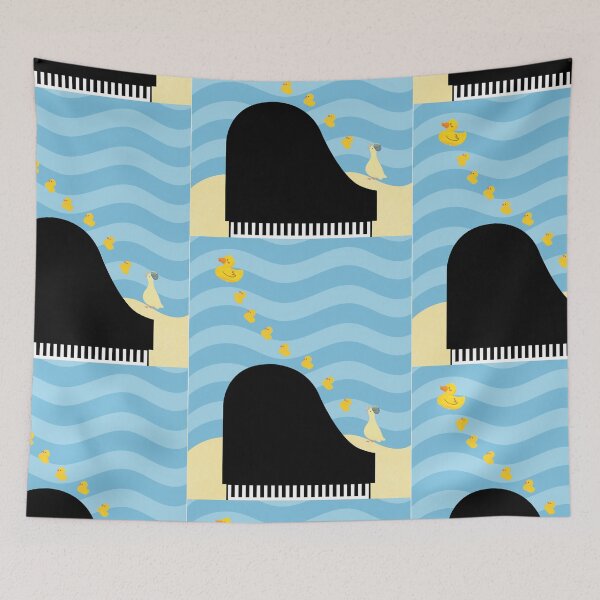 Item preview, Duck family and piano designed and sold by SkyisBright.