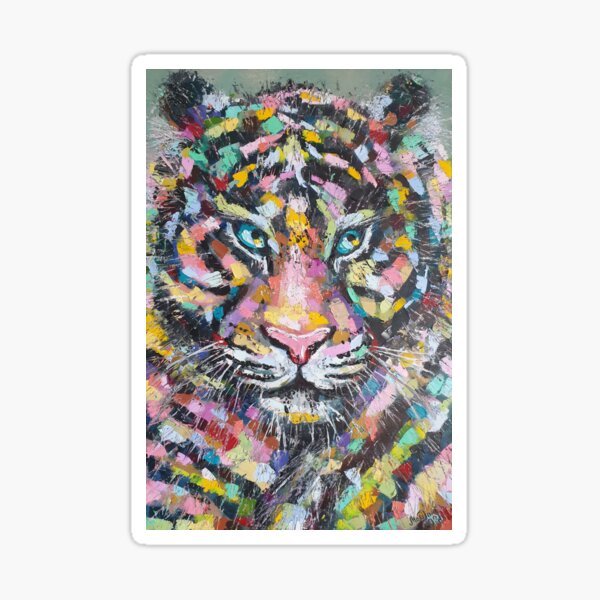 Tigre dans le style Pop Art Sticker