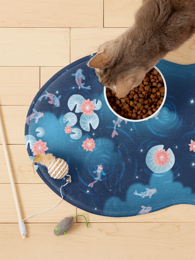 Alternate view of Koi pond - night Pet Mat