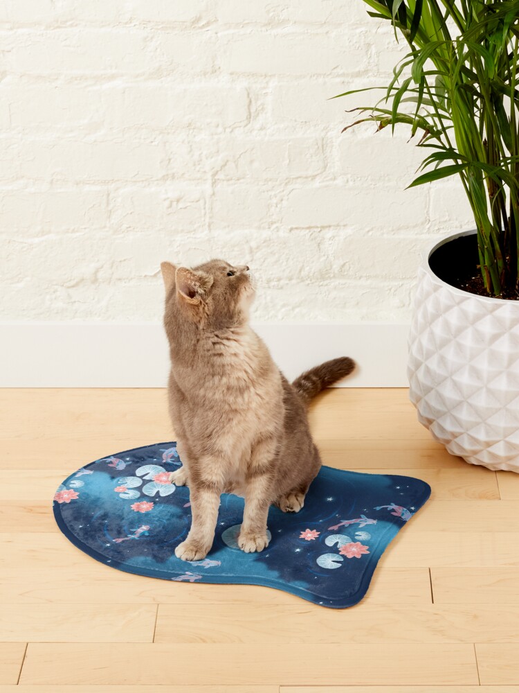 Alternate view of Koi pond - night Pet Mat