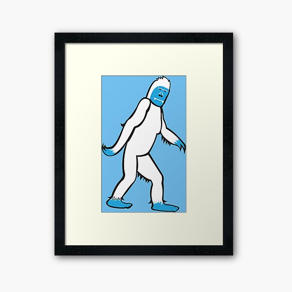 The Abominable Yeti Framed Art Print