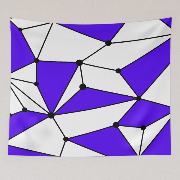 Item preview, Abstract geometric pattern - blue. designed and sold by K.S ART.