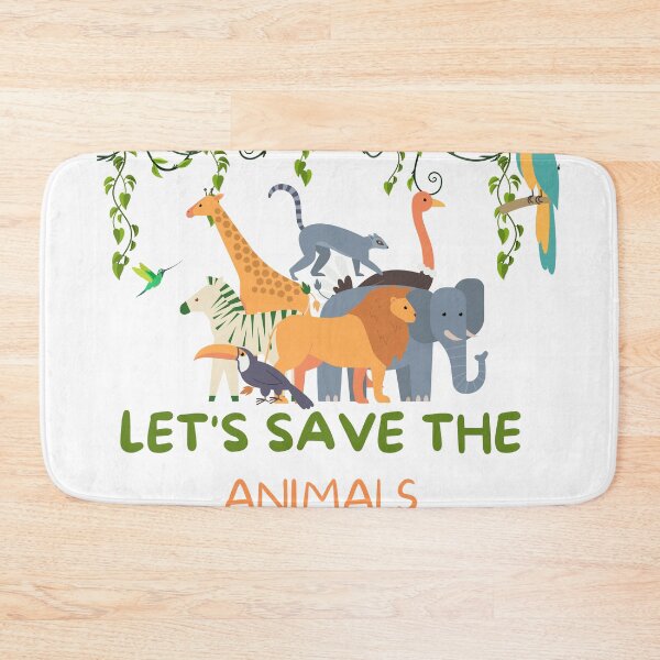 Item preview, Let's save the animals sticker designed and sold by Art-Echo.