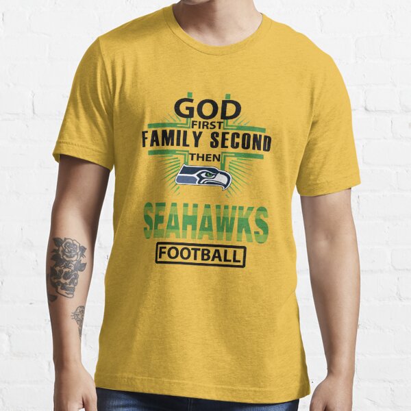 Seattle Seahawks Personalized God First Family Second Baseball