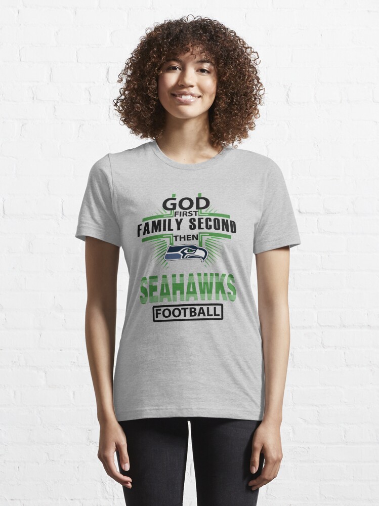 Seattle Seahawks Personalized God First Family Second Baseball