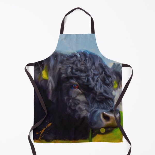 Item preview, Belted Galloway Cow, Cute Farm Animal, Belted Galloway Cattle Oil Paint, Scottish Belted Galloway Cattle designed and sold by Paintcorner.
