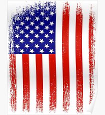 Vintage USA Flag Poster