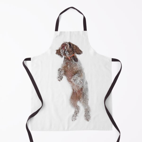 Item preview, Snow jumping Spinone designed and sold by FOLK ART FUSION by heidiannemorris.