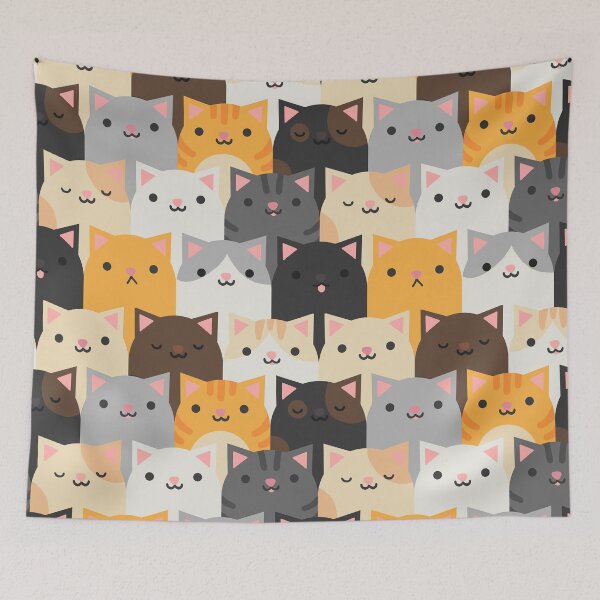 Item preview, Cats Pattern designed and sold by kris.studio.