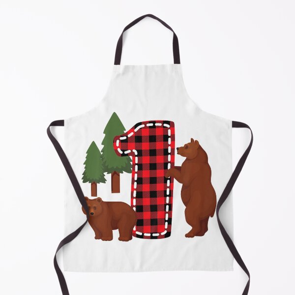 Item preview, Kids 1 Year Old Lumberjack Birthday Party Bear Plaid Boy 1st Birthday Gift designed and sold by PameGraha.