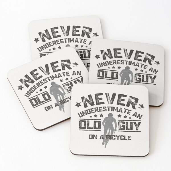 Item preview, Never Underestimate An Old Guy On A Bicycle Dad Husband Grandpa Cycling Funny Fathers Day Gift  designed and sold by alenaz.