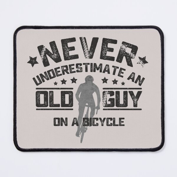 Item preview, Never Underestimate An Old Guy On A Bicycle Dad Husband Grandpa Cycling Funny Fathers Day Gift designed and sold by alenaz.