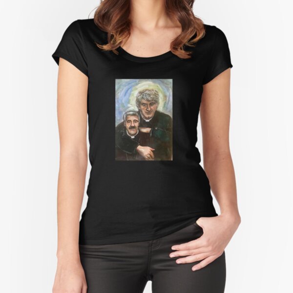 Entertaining Father Stone (Father Ted) Fitted Scoop T-Shirt