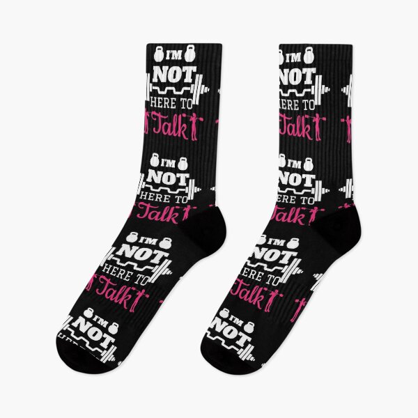 Item preview, I'm not here to talk Fitness Gym Workout Quote designed and sold by NAJRAN.