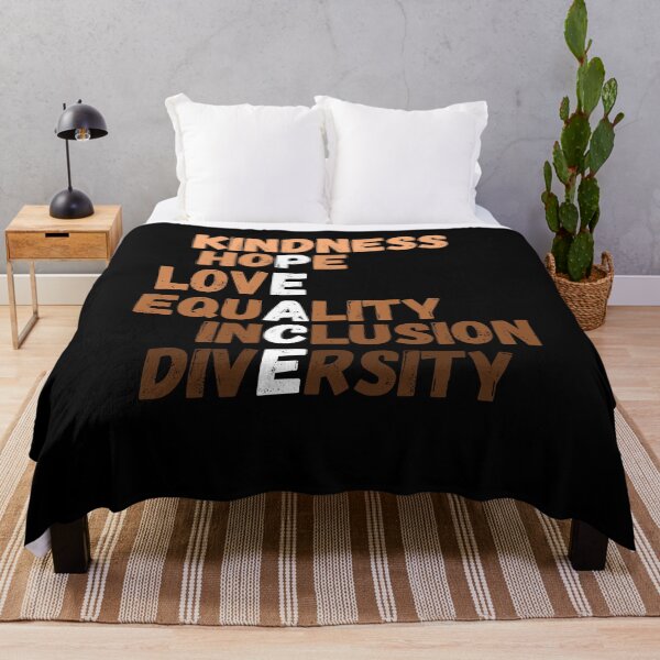 Item preview, Kindness Hope Peace Equality Love Inclusion Diversity designed and sold by Mindcaptain.