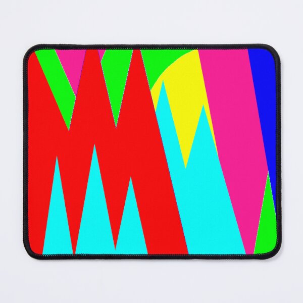 Item preview, Pink Yellow Blue Abstract Lines  designed and sold by ZubiyaArt.
