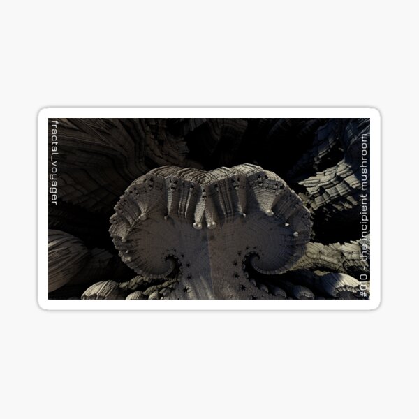 #010 - the incipient mushroom Sticker
