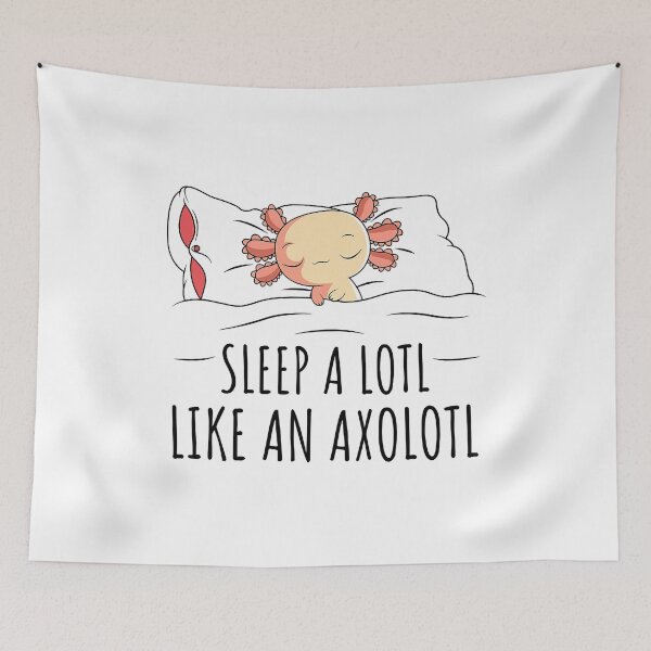 Item preview, Sleeping Axolotl Pyjamas Mexican Salamander Lover Napping designed and sold by MichealExan.