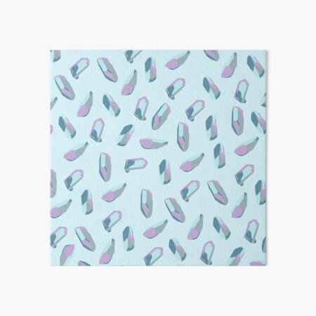 Blue Crystal Pattern Art Board Print