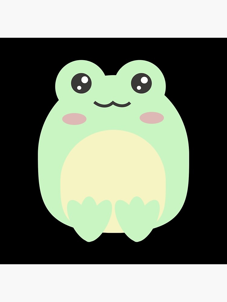 Cute Kawaii Frog Poster for Sale by kevsdesigns