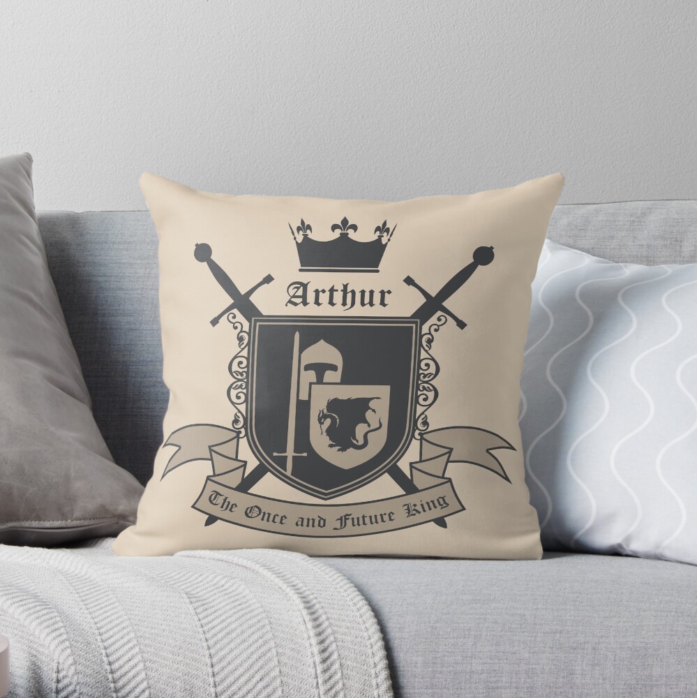 The Once and Future King Throw Pillow