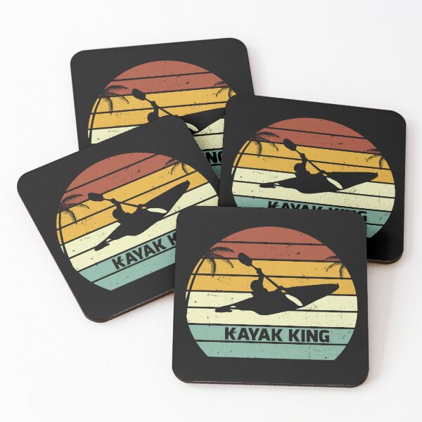 Item preview, Kayak king retro sunset cutaway summer design  designed and sold by TipTopTapo.
