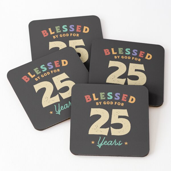 Item preview, Blessed By God For 25 Years Old - 25th Birthday designed and sold by cidolopez.