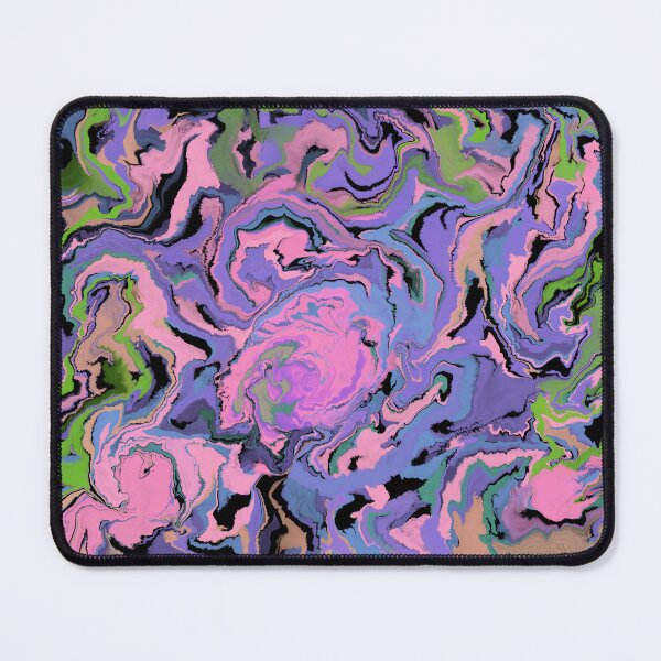 Item preview, Blue and Pink Retro Inspired Acrylic Pour Pattern designed and sold by WoollyOrbit2000.