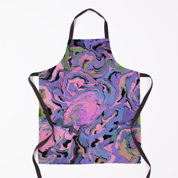 Item preview, Blue and Pink Retro Inspired Acrylic Pour Pattern designed and sold by WoollyOrbit2000.