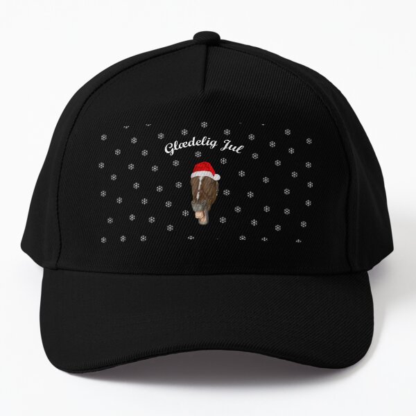 Glædelig Jul grinende hest Baseball Cap