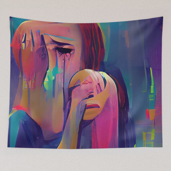 Item preview, Crying and Being Alone  designed and sold by MxedFeelings.