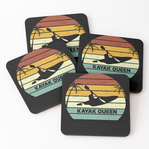 Item preview, Copy of Kayak queen retro sunset cutaway summer design  designed and sold by TipTopTapo.