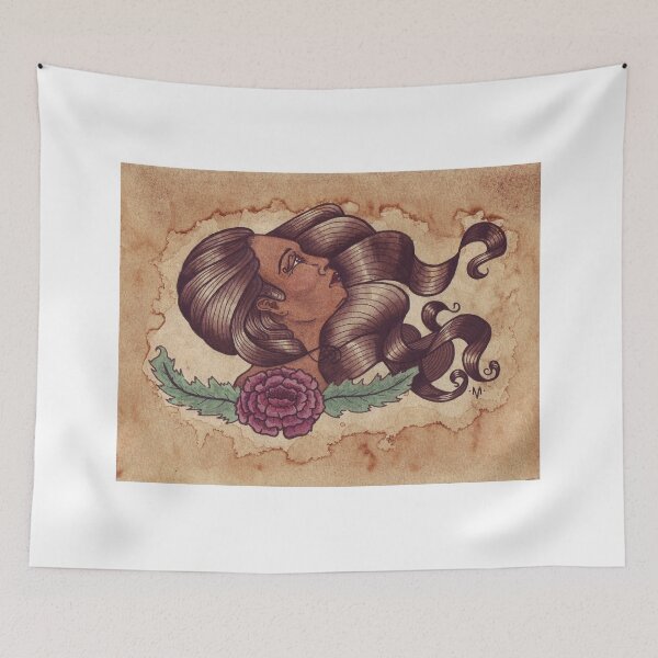 Item preview, Woman With Flower designed and sold by magtotoart.