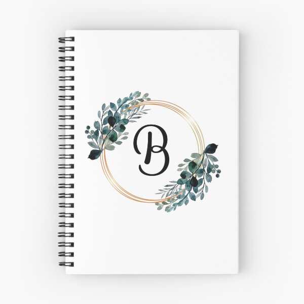Item preview, Monogram Letter B | Laurels with Gold Borders designed and sold by JustSeasons.