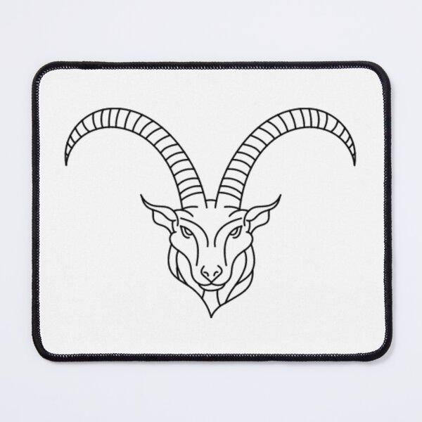 Item preview, Black capricorn goat designed and sold by Wavytarot.