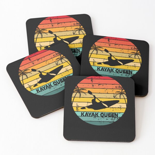 Item preview, Kayak queen retro sunset cutaway summer design  designed and sold by TipTopTapo.