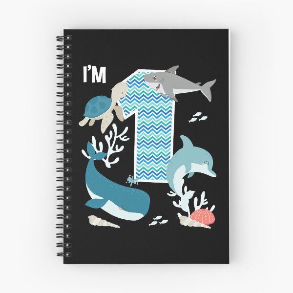 Item preview, Im 1 Kids 1 Year Old Ocean Life Whale Dolphin Shark 1st Birthday designed and sold by PameGraha.