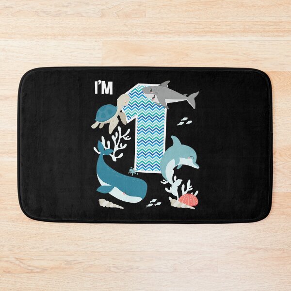 Item preview, Im 1 Kids 1 Year Old Ocean Life Whale Dolphin Shark 1st Birthday designed and sold by PameGraha.
