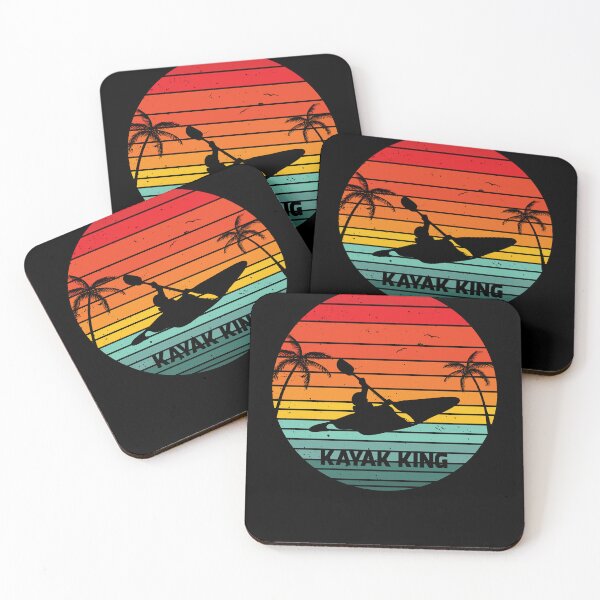 Item preview, Kayak king retro sunset cutaway summer design  designed and sold by TipTopTapo.