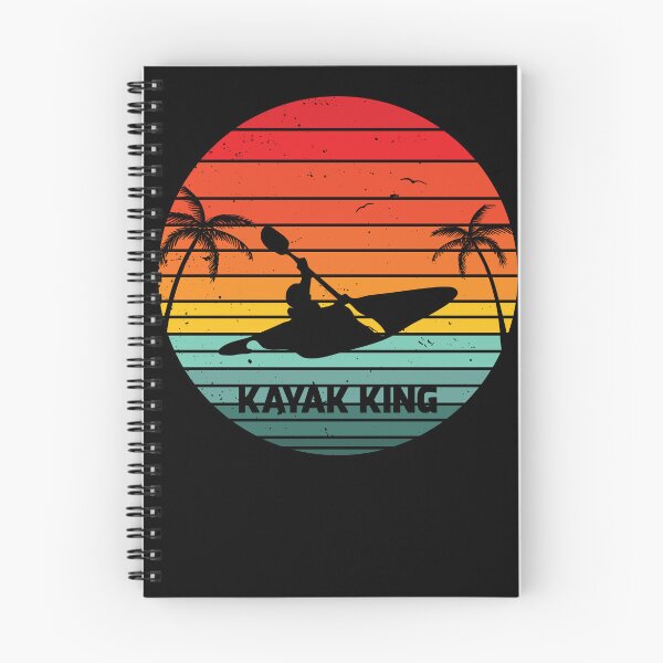 Item preview, Kayak king retro sunset cutaway summer design  designed and sold by TipTopTapo.