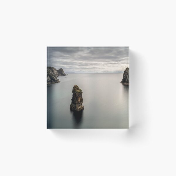 Glencolmcille sea stacks Acrylic Block