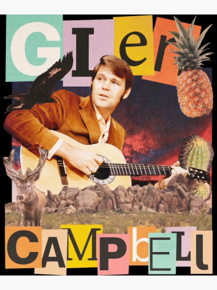 Discover Glen Campbell Rhinestone Cowboy Retro Gift Fan Premium Matte Vertical Poster