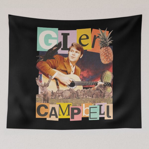 Item preview, Glen Campbell Rhinestone Cowboy Retro Gift Fan designed and sold by NikoBrekke.