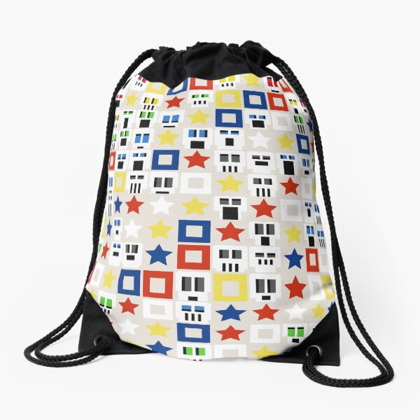 SMOLSKULL PATTERN MONDRIAN Drawstring Bag