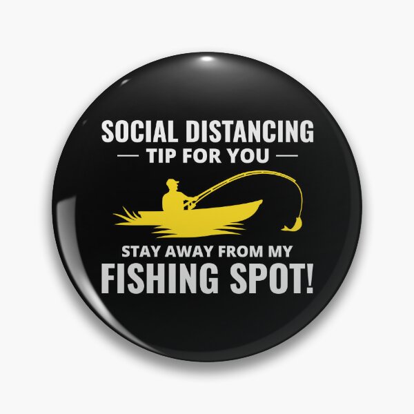 Item preview, Fishing Boat Fisherman Social Distancing Tips designed and sold by CuteDesigns1.